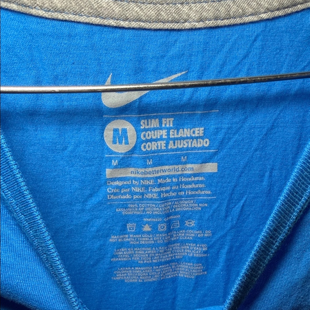 Nike Women's Blue and Purple Tee - Picture 2 of 3